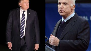 Donald Trump y John McCain.