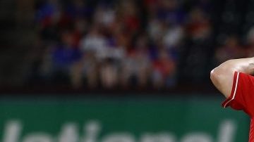 Bartolo Colon de los Texas Rangers ya es el pitcher latino con más victorias en las Mayores.  (Foto: Ronald Martinez/Getty Images)