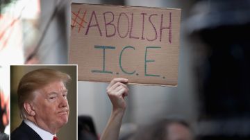 El presidente Trump busca reducir el movimiento contra ICE.