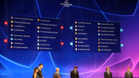 Se llevó a cabo el sorteo de la Champions League para la temporada 2018-19