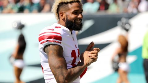 Odell Beckham Jr. de los New York Giants ya es el receptor mejor pagado de la NFL. (Foto: Abbie Parr/Getty Images)