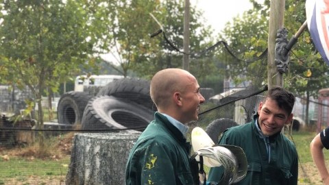 Hirving Lozano y el equipo del PSV Eindhoven pasaron una tarde de gotcha