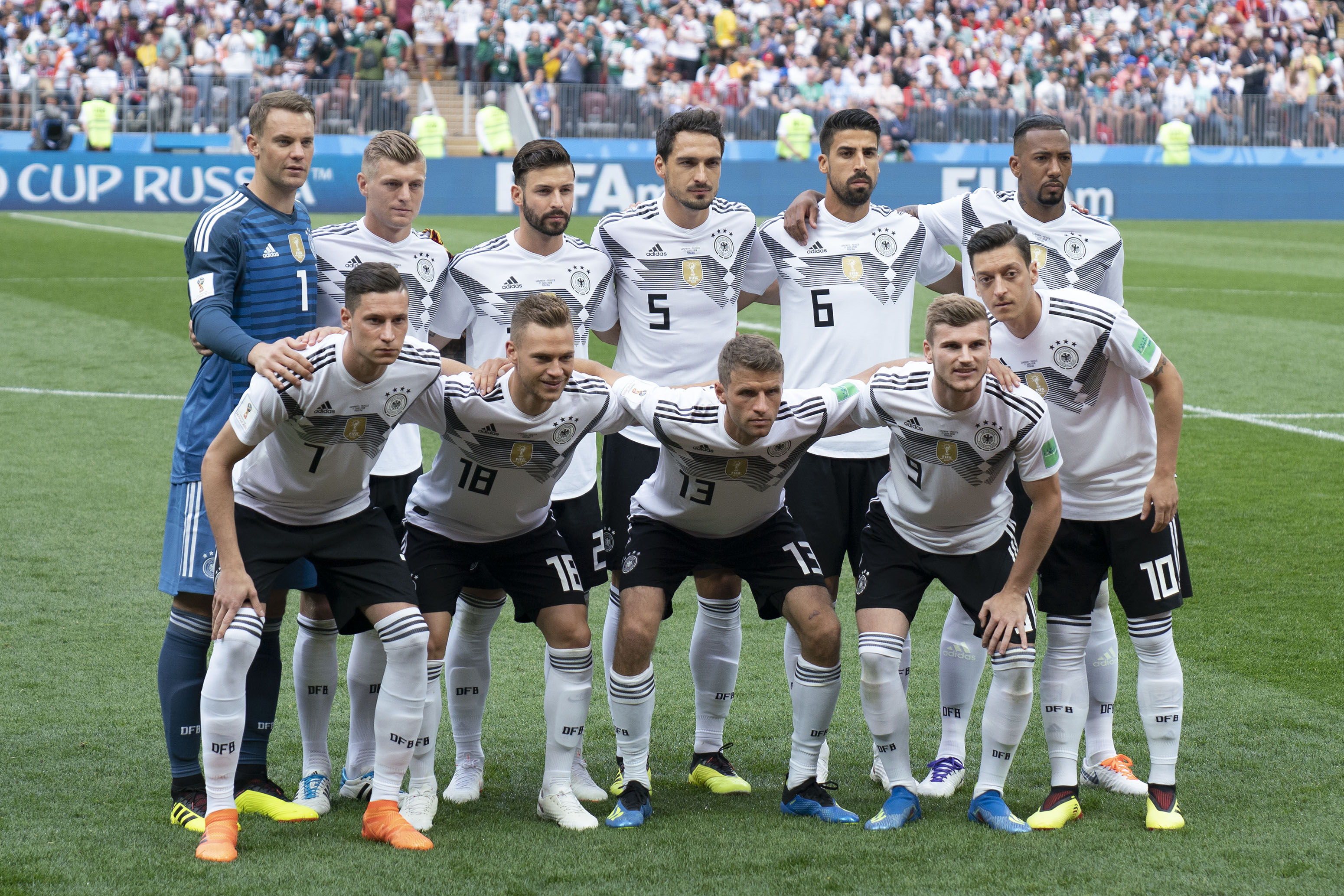 Alemania quedó ubicada en el lugar 15 en el primer ranking mensual de la FIFA después del Mundial de Rusia 2018