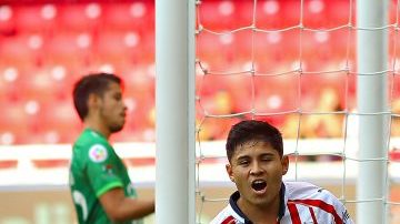 Eduardo La 'Chofis' López festeja su gol contra Alebrijes en la Copa MX. (Foto: Imago7/Jorge Barajas)