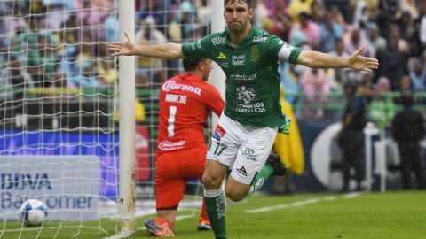 Mauro Boselli festejó un doblete en el juego entre el León y el América. (Foto: Imago7)