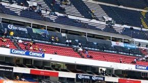 Ya es habitual ver las tribunas vacías en los juegos de las Águilas del América en el estadio Azteca. (Foto: Imago7/ Marcos Domínguez)