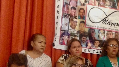 Padres de desaparecidos en Tamaulipas.