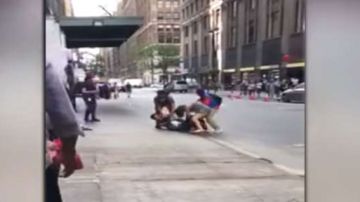 La pelea se reportó en el centro de Manhattan.