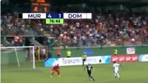 Nino Kouter hizo un espectacular gol de rabona en la Liga de Eslovenia