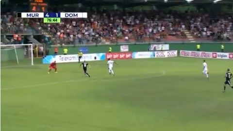 Nino Kouter hizo un espectacular gol de rabona en la Liga de Eslovenia