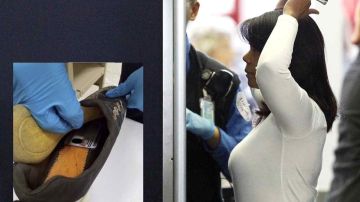 Imagen de archivo de un control aeroportuario. A la izquierda, la tarjeta de identificación del individuo escondida en el zapato.