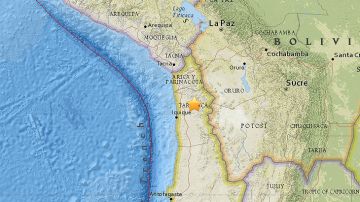 El sismo se registró al norte de Chile.