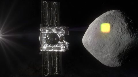 La ilustración muestra a OSIRIS-Rex mapeando a Bennu.