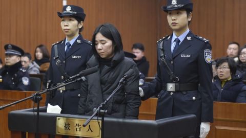 Mo Huanjing fue condenada a muerte.