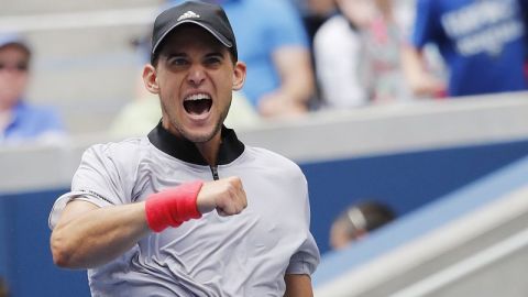 El austriaco Dominic Thiem venció a Kevin Anderson en el US Open. (Foto: EFE/EPA/JOHN G. MABANGLO)