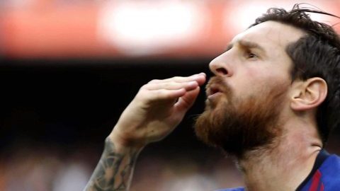 El delantero argentino del FC Barcelona, Lionel Messi.