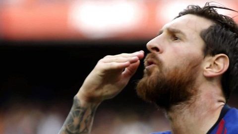 El delantero argentino del FC Barcelona, Lionel Messi.