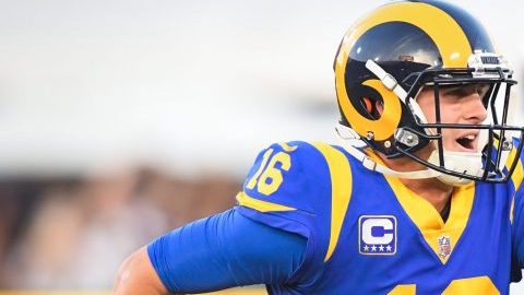 El quarterback de los L.A. Rams Jared Goff. (Foto: Harry How/Getty Images)