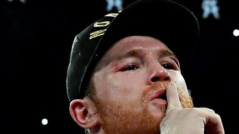 El boxeador mexicano Saúl "Canelo" Álvarez.