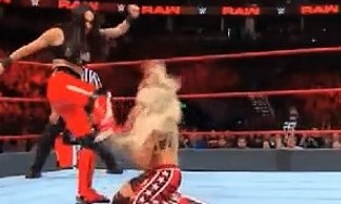 Susto mayúsculo en RAW de la WWE,