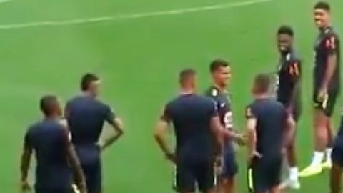 Neymar imitó a Cristiano ¿Admiración o sarcasmo?