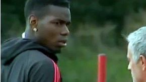 José Mourinho le negó el saludo a Paul Pogba en el entrenamiento