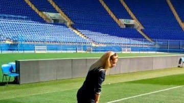 Las huellas del topo que hizo estragos en la cancha del Shaktar.