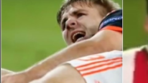 Luke Shaw y Héctor Moreno el día de la terrible fractura del primero,