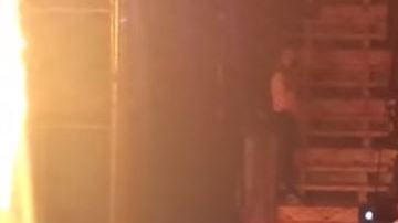 Tigresa cubetadas de agua