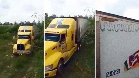 Tráiler lleno de cadáveres.