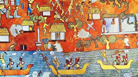 Murales de 1600 años en el templo maya de Chichén Itzá todavía tienen colores vibrantes.