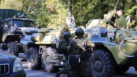 Explosión en la Universidad de Crimea.