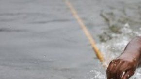 Muchos de los migrantes se arrojaron al río. Getty Images