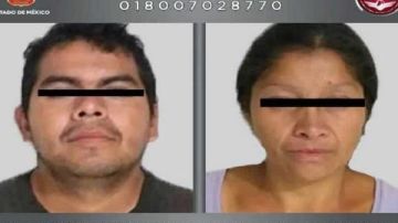 La pareja fue trasladada al reclusorio en el Estado de México. Procuraduría del Estado de México
