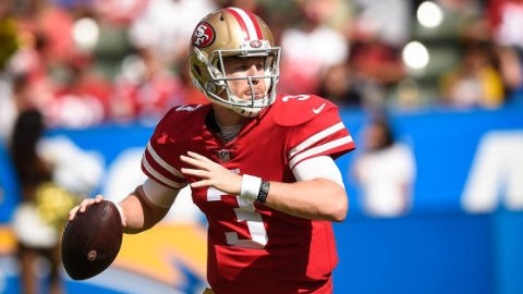 CJ Beathard, QB de los 49ers de San Francisco.