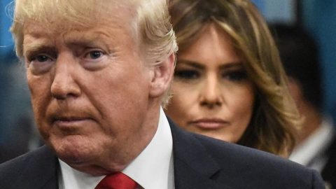 El presidente Donald Trump y la primera dama, Melania