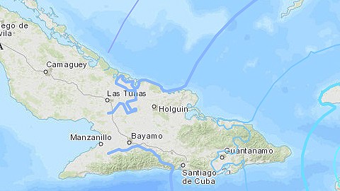 El epicentro del sismo, cerca de Ti Port-de-Paix, en el norte de Haití.