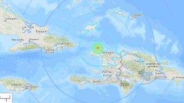 El epicentro del sismo, cerca de Ti Port-de-Paix, en el norte de Haití.