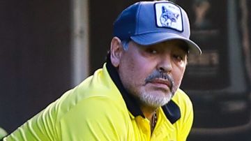 Maradona, director técnico de los Dorados de Sinaloa.