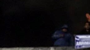 Los integrantes de la barra del América se hicieron notar en los alrededores del estadio Azteca