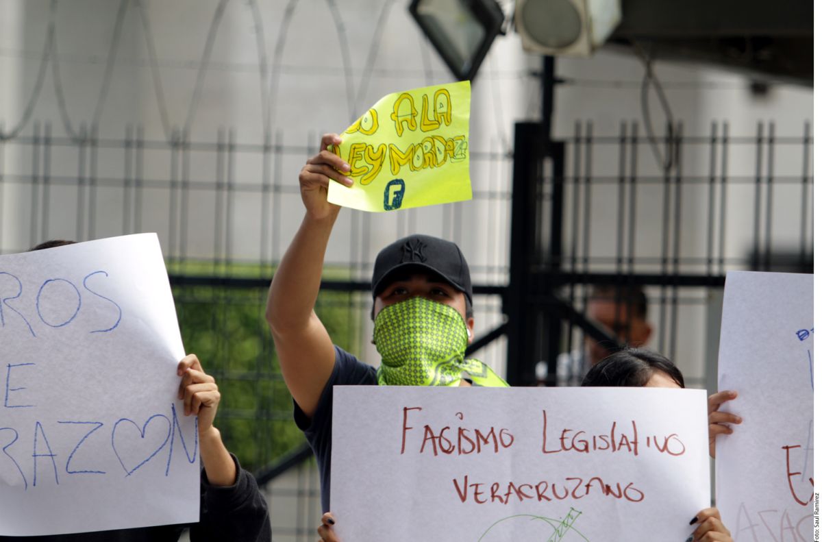 Protestan por la Ley antimemes.