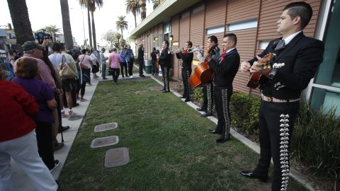 Una fila para votar en Los Ángeles.