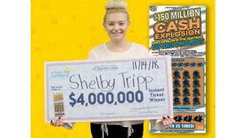 Shelby Tripp de Stokes, NC, gana $4 millones en la lotería.