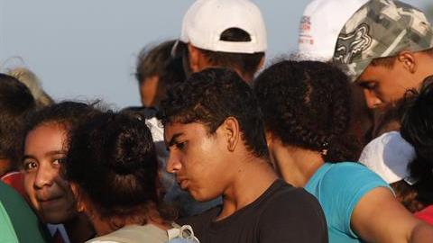 La caravana migrante sigue su camino.