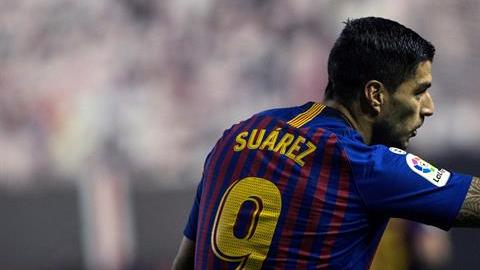 Luis Suárez celebra tras marcar el gol del gane ante el Rayo Vallecano. (Foto: EFE/Rodrigo Jiménez)