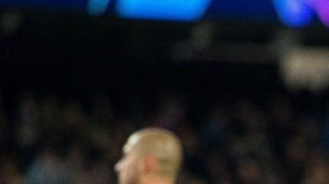 Gabriel Jesús celebra uno de los tres goles que hizo con el Manchester City al Shakhtar Donetsk en Champions.