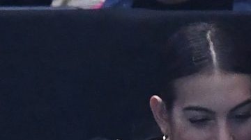 Cristiano Ronaldo y  Georgina Rodríguez también vieron un partido de tenis en el O2 Arena de Londres.