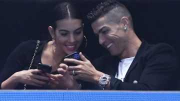 Cristiano Ronaldo y  Georgina Rodríguez también vieron un partido de tenis en el O2 Arena de Londres.