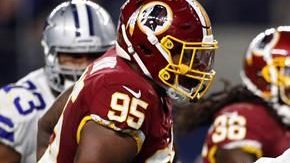 Dak Prescott anotó un touchdown para los Dallas Cowboys ante los Washington Redskins.