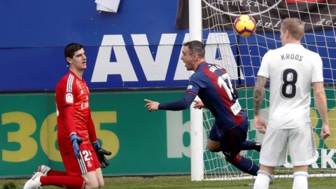 Eibar se impuso 3-0 al Real Madrid en La Liga de España